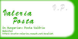 valeria posta business card